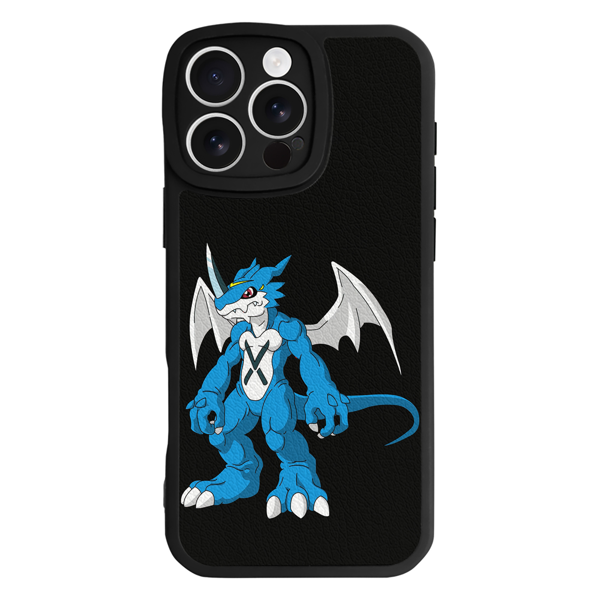 （画像用） Digimon デジタルモンスター/デジモン 【iPhone 16シリーズ対応】シリコンスマホケース（レザー調） 材質：シリコン